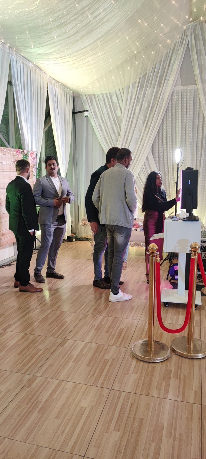 Booth set up at a wedding reception — Fotobooth.mu, Mauritius